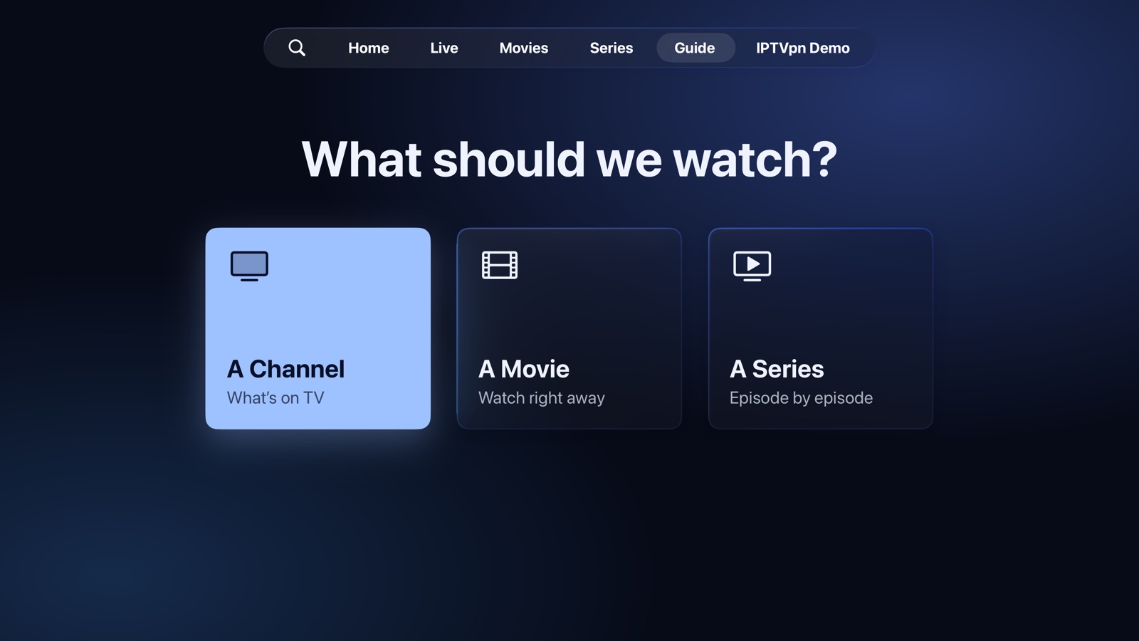 The guide: what should we watch? A channel, a movie or a series